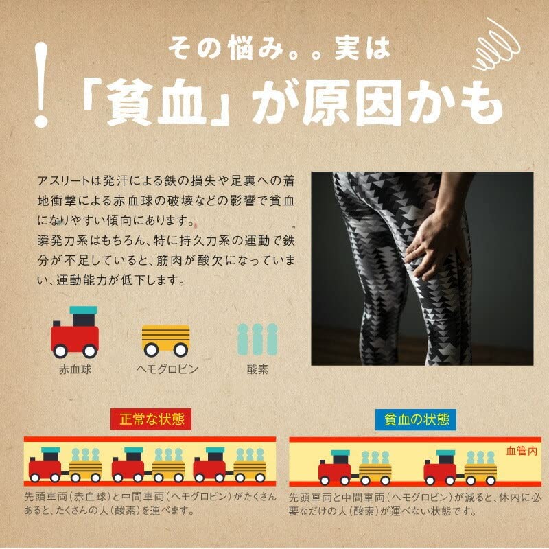 アスリートヘム鉄(CaFeMg) 120粒 ヘム鉄 サプリ