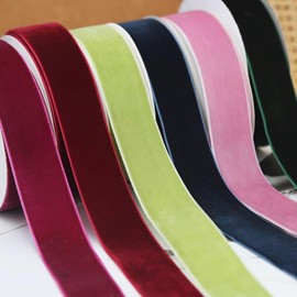 MJMP 10 Yard Velvet Ribbon Spool Premium Quality Velvet Ribbon for Christmas Decorations Ideal for Crafting and Gifting(Forest Green 5/8 Inch X 1)