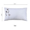 Ranznaz King Size Pillowcases Set of 2, Microfiber Embroidery Pillow