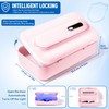 Portable Recharging Nail Tool Cleaner Box With Blue Light, Pink