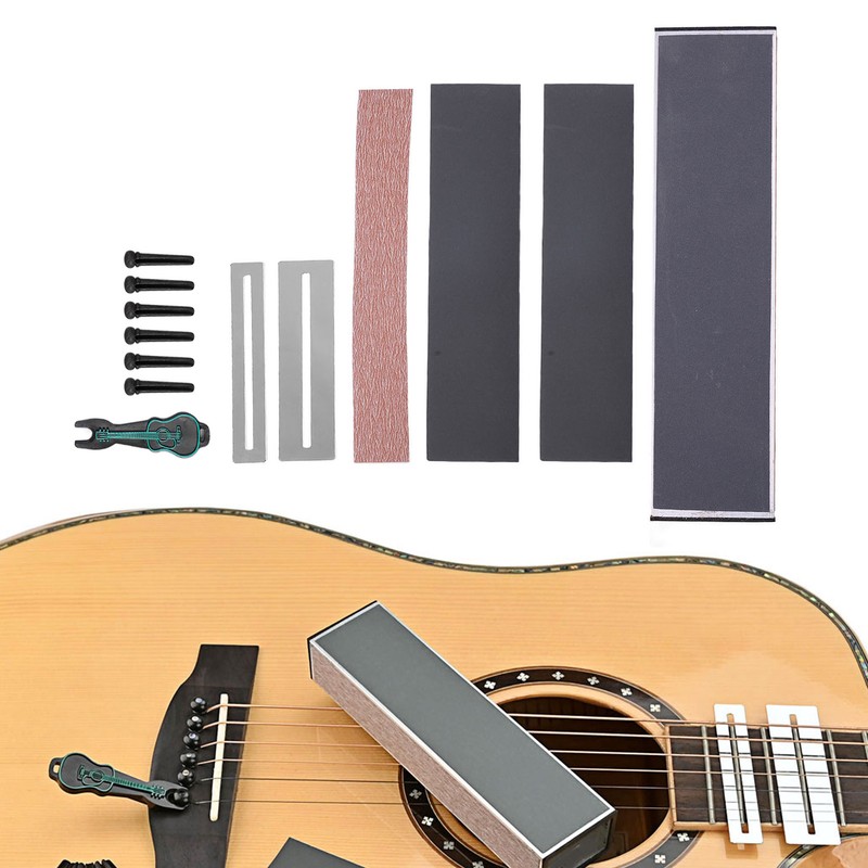 Guitar Polishing Tools Fret Gasket Bridge Pins and Puller Grinding