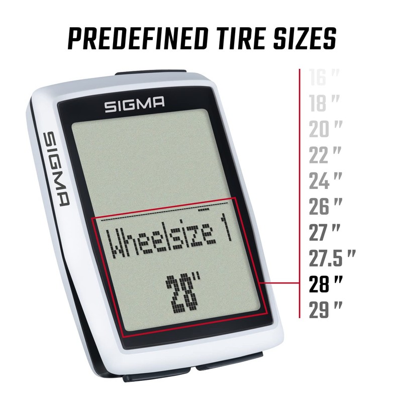 SIGMA SPORT Bc 12.0 Wl STS Cad Bicycle Computer White