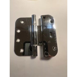 Ashland Adjustable  Door Hinge-Ashland Horizontal 4x4 Guide 2D V400  antique nickel