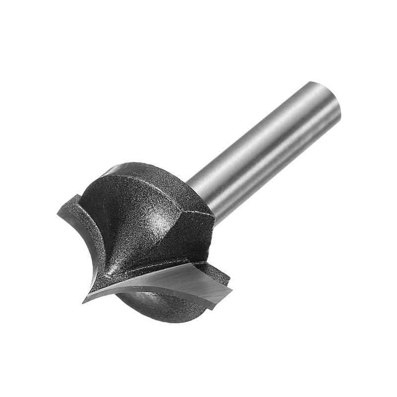 sourcing map Point Cutting Roundover Router Bit 7/16" Radius 1/4"