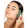 GUA SHA DE CUARZO VERDE - Herramienta de masaje facial