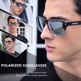 KUGUAOK Polarized Square Sunglasses For Men and Women Matte Finish Sun Glasses UV Protection Glasses