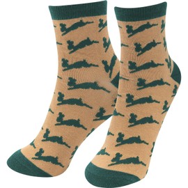 GRUSS & CO Men's Socks with Motif Print, Magic Socks, Pressed Shape, Funny Gift, Men's Gift, brown