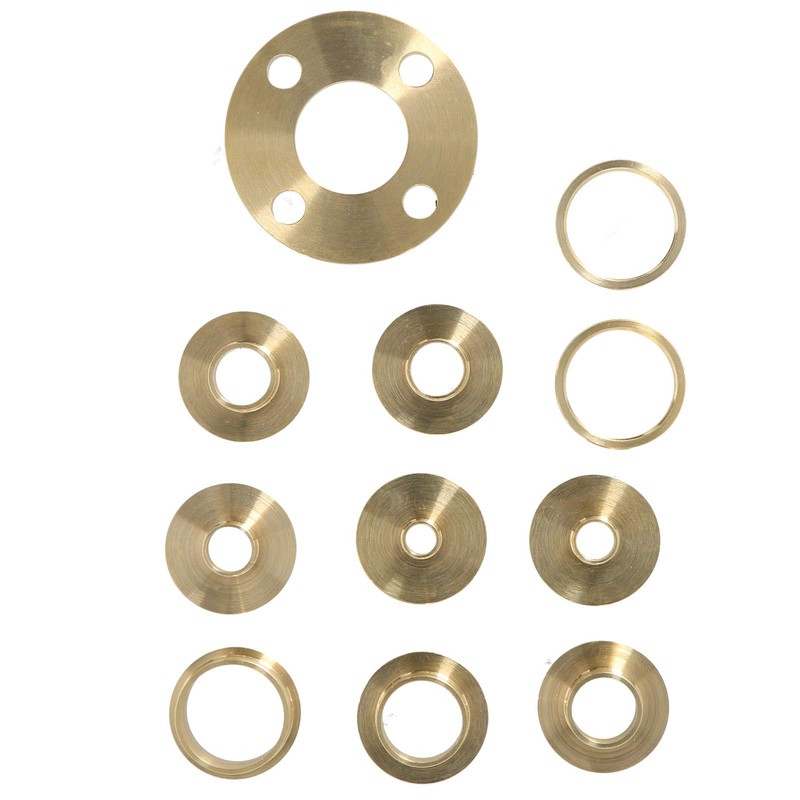 Router Guide Kit,11Pcs Brass Router Guide Bush Bushing Set,Brass Template