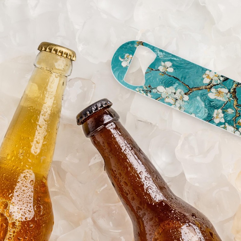 2 PACK Beer Bottle Opener, Stainless Steel Flat Bottle Openers,7