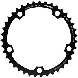 Spécialités TA Alize 130pcd 9/10 Speed Chainring, Black, Inner 39t