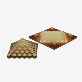 BlueBrixx Pro 108704-3D Pyramid 522 Building Blocks 3D Puzzle Set Gift for Puzzle Fans Standard Bricks Pro Series Building Blocks