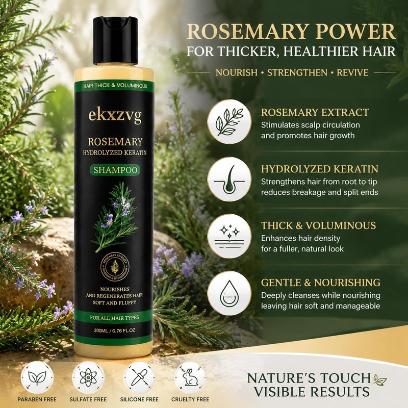 Rosemary Hair Growth Shampoo and Conditioner Set (Set, 1)