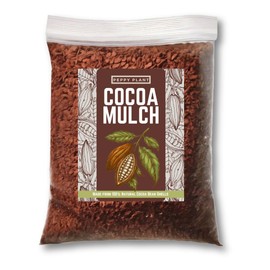 [4 Quarts] Cocoa Mulch for Plants, Garden, Flower Beds, Indoor & Outdoor Plants - Organic Cocoa Bean Shell Mulch | Moisture Retaining, Weed Preventing, Landscaping Mulch