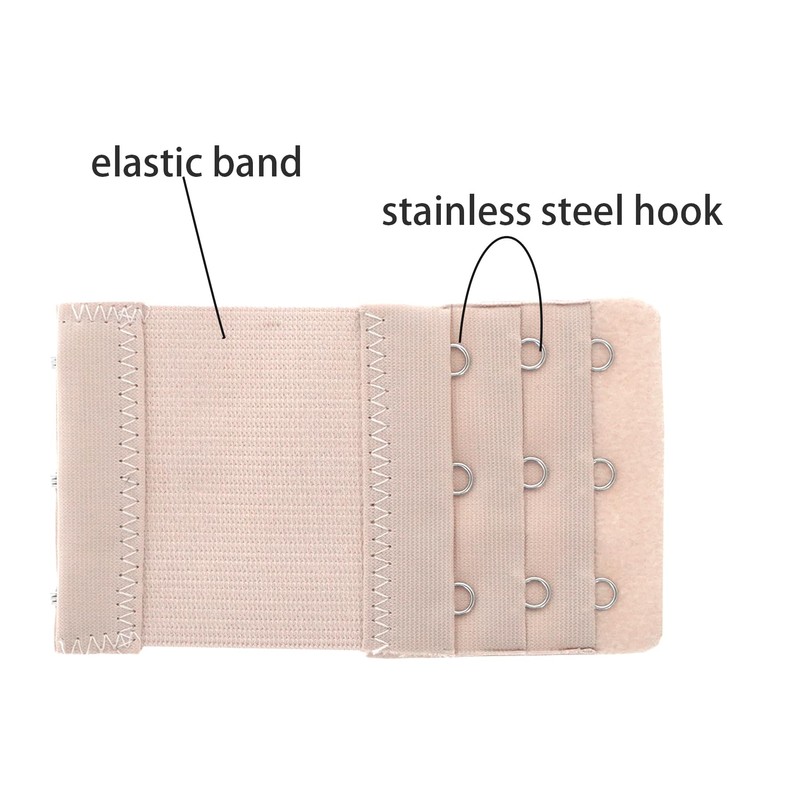 SAMGU Bra Extenders 3 Hooks Soft Stretchy Bra Strap Extender