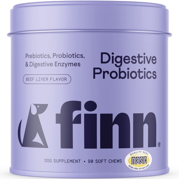 Finn Digestive Probiotics for Dogs - Complete Digestive System Support