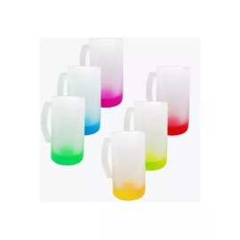 Like Caja 24 Tarro Fondo Color Satinado Sublimar 16 Oz