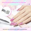 JODSONE 100PCS Soft Nail Sponges for Ombre with 1 Stainless