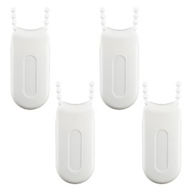 Lowats Cord Weight Replacement 4 Pieces Blinds Pendant Chain Weight for Roller Blinds Safety Handle Tensioner Slat Curtains and Chain Hoist Blinds for Blinds or Shade White