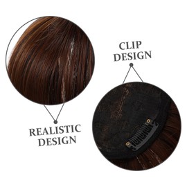 FRCOLOR Hair Pieces for Women Thinning Hair Clip-on Wiglet Topper to Add Volume and Elegance