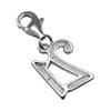 jewellerybox Sterling Silver 21st Birthday Number Clip on Charm