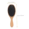 OHPHCALL Solid Wood Hairbrush Women Hair Brush Boar Bristle Massaging
