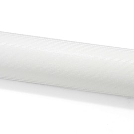 3D Carbon Fiber Textured White Matte Car Vinyl Wrap Sticker Decal Sheet Bubble Free 5FT x 15FT Tool Kit