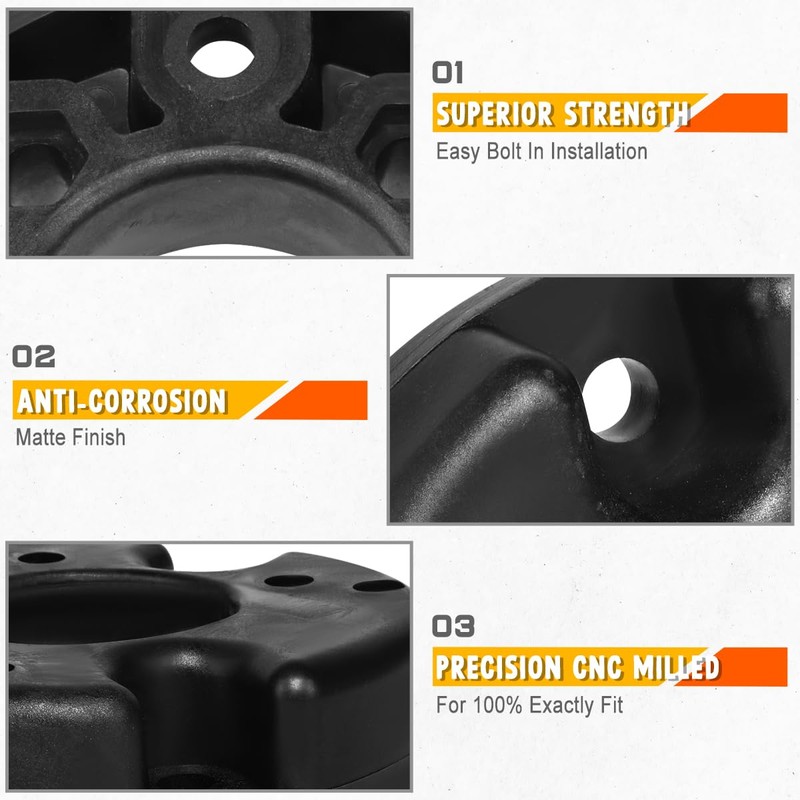 2" Thermoplastic Front Leveling Strut Top Mount Lift Kit Spacers