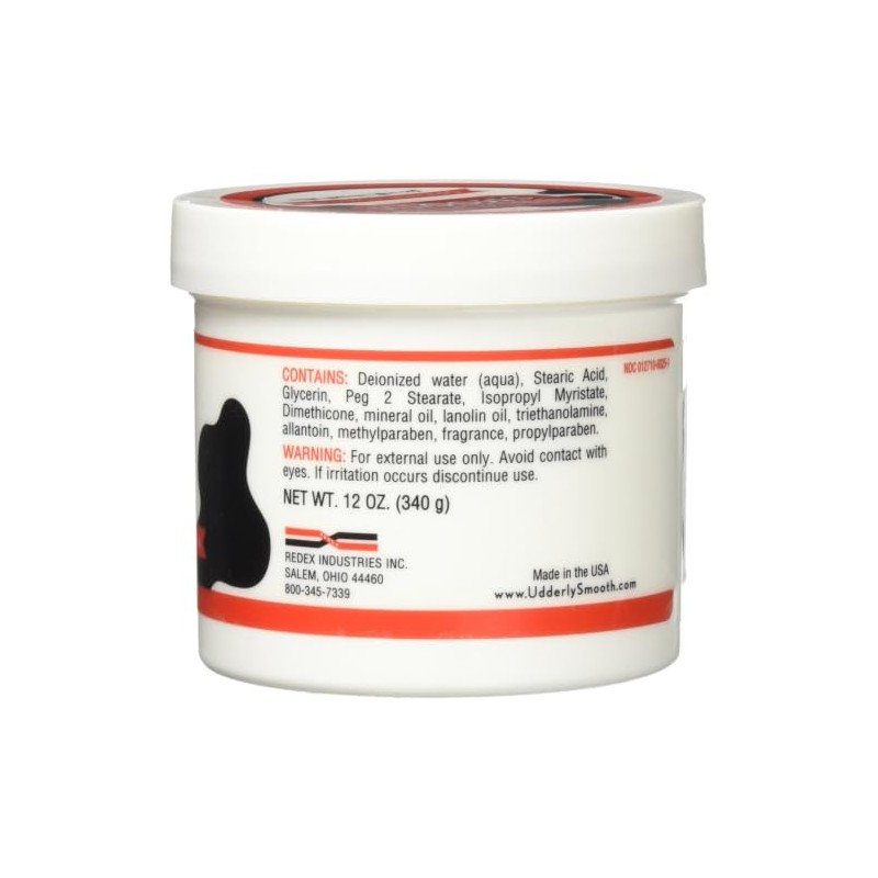 Udderly Smooth Udder Cream, Skin Moisturizer, 12 Ounce Jar (Pack