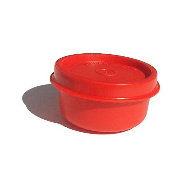 1 Tupperware Smidget Tiny Treasure Mini Bowl Red w/Red Seal