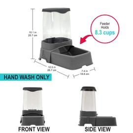 SportPet Food Bowls_Raised Stainless Steel Bowl_Gravity Feeder and Waterer