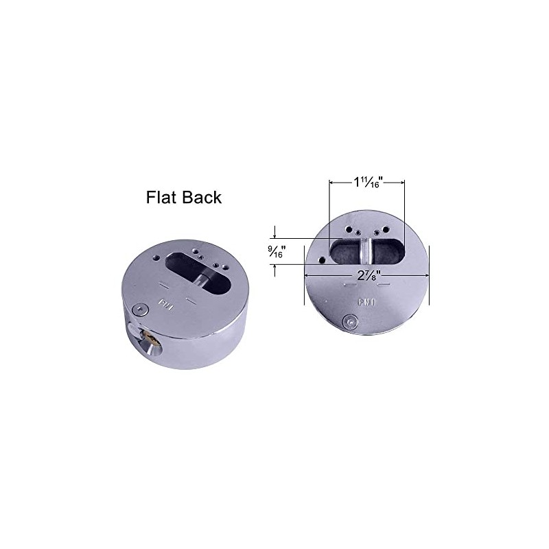 American/Master Lock (1) Hidden Shackle Lock and Hasp Combo A801-