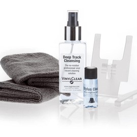 Vinyl Record Restoration & Cleaning Fluid Kit (150ml) - with Microfibre Cloths. Make Your Vinyl LP's Pop and Click Free Again