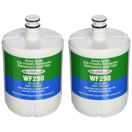 Aqua Fresh 5231JA2002A Refrigerator Water Filter Replacement for LG LT500P, ADQ72910911, GEN11042FR-08, HDX FML-1, LSC27925ST, LFX25974ST (2 Pack)