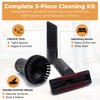 35mm Vacuum Attachments Set with Crevice Tool, Dusting Brush &