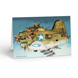 Stonehouse Collection | B-17 Flying Fortress Note Card | 10 Boxed B17 Cards & Envelopes | USA Made