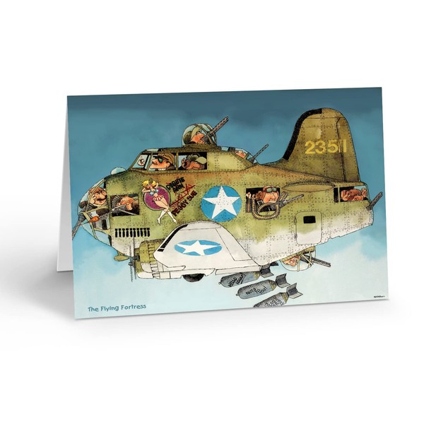 Stonehouse Collection | B-17 Flying Fortress Note Card | 10 Boxed B17 Cards & Envelopes | USA Made