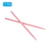 MECCANIXITY Maple Wood Drumstick Anti Slip Handle Grips 7A Pink