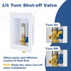 2-PACK GUOFIS Ice Maker Outlet Box with Hammer Arrestor,1/2" PEX-A