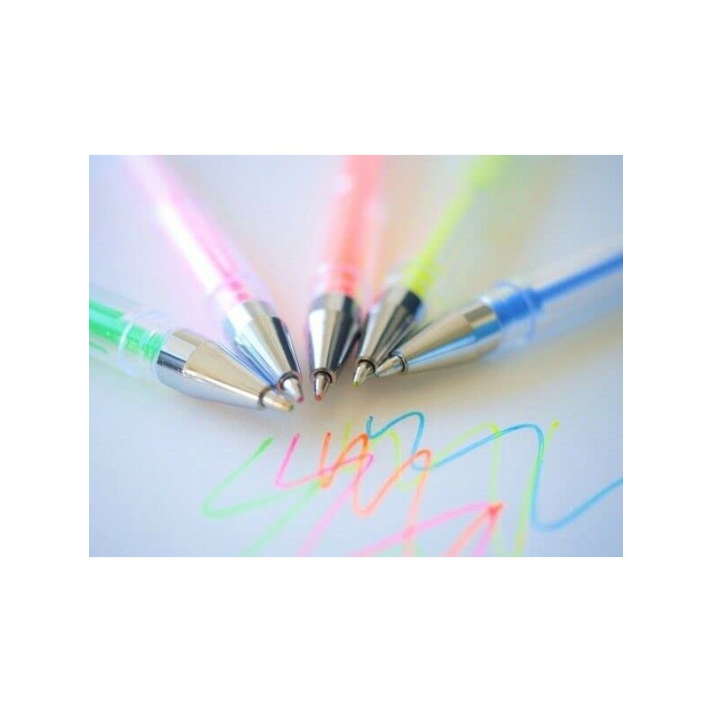 Pennine - NEON Gel Pens Assorted Colours (Pack of 6)