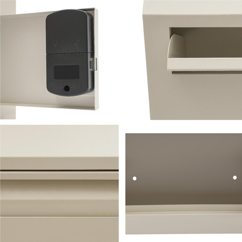 Wall Mount Locking Drop Box, Drop Slot Depository Safe Box