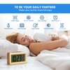 everwood Wooden Digital Battery Operated Alarm Clocks for Bedrooms, Beside,
