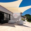Patio Paradise 13' x 13' x 18.4' Beige Sun Shade