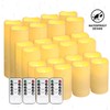 Grcdoyvl 24-Pack Flameless LED Candles with Remote Control - Battery