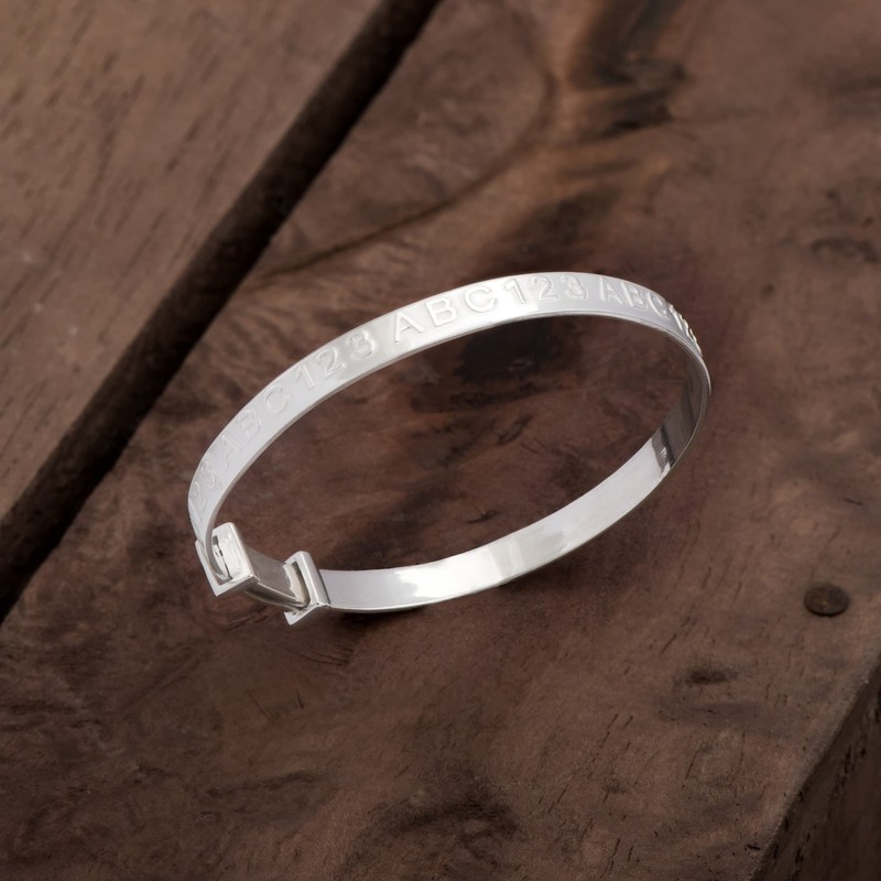 Aeon Jewellery Expanding Baby Bangle - 925 Sterling Silver |