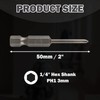 LDEXIN 10Pcs Phillips Screwdriver Bits 1/4 Inch Hex Shank S2