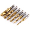 Aeloa Drill Bits-6pcs Metric Thread M3-M10 Titanium Coated HSS Drill