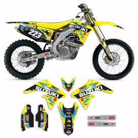 Suzuki 2010-2017 SUZUKI RMZ 250 Team JTech Motocross Graphics Kit Motocross Decal