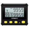 HONMAX 8200 Interval Timer and Stopwatch, Backlight, USB-C Charged, Clock
