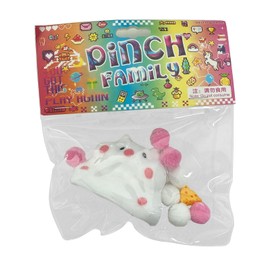 Taba Squishy Handmade Hamster Toys Squeeze Toys for Kids Stress Relief Squishies for Kids Party Favors Kawaii Fidget Toys Fidget Toys Adults (White)