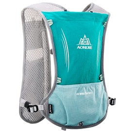 Azarxis Hydration Vest Backpack Pack 5L for Women and Men - Fit for Trail Marathoner Running Race (Light Blue (5l) - Only Backpack)